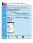 641 TORTILLA TABLE WHITE CORN 4in Nutrition 641 TORTILLA TABLE WHITE CORN 4in Nutrition