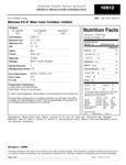 Mission 6" Blue Corn Tortilla Nutrition Information