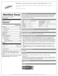 Davinci Gourmet 711FRAPVNFRZ Nutrition Info