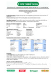 Oringer Cappuccino Hard Serve Ice Cream Flavoring Nutrition Information