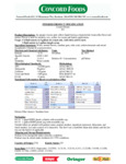 Oringer Lemon Dream Soft Serve Ice Cream Flavoring Nutrition Information