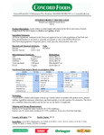 Oringer Peach Hard Serve Ice Cream Flavoring Nutrition Information