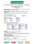 Oringer Pineapple Hard Serve Ice Cream Flavoring Nutrition Information