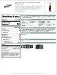DaVinci Brown Sugar Syrup Nutrition