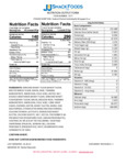 7277 J&J Soft Pretzel Nutrition