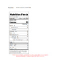 Capora 750 mL Chocolate Flavoring Syrup Nutrition Information