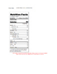 Capora 750 mL French Vanilla Flavoring Syrup Nutrition Information