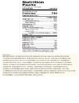Otis Spunkmeyer Banana Nut Muffin Nutrition
