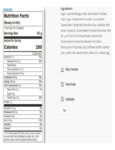876CON780646 Nutrition Sheet