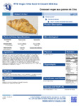 White Toque Vegan Chia Seed Croissant Nutrition Information