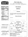 Rico Recaito Nutrition