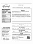 Delicias Chorizo Empanada Nutrition