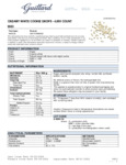 9903 Creamy White Drops_Nutrition