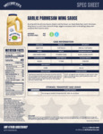 GARLIC PARMESAN WING SAUCE Nutrition GARLIC PARMESAN WING SAUCE Nutrition