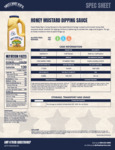 HONEY MUSTARD DIPPING SAUCE Nutrition