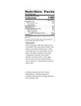 999KDK1738 Nutrition Label