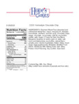 Hope's Cookies Chocolate Chip Cookie Dough Nutrition