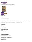 Spec Sheet/Nutrition