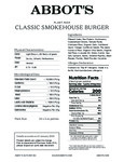 Abbot's Whole Burger Nutrition