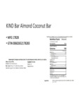 Kind Almond Coconut Nutrition