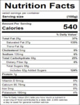 Alpine Yogurt Wafers 25lb_nutrition