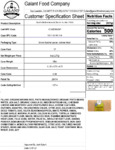 Clara's Kitchen Bean & Cheese Burrito Nutrition