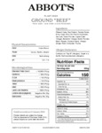BEEF VEGAN GROUND PLANT BASED 4_3LB ABBOT'S BUTCHER Nutrition