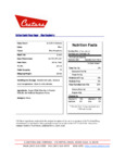 Cretors Blue Raspberry Floss Nutrition