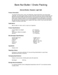 BNB Almond Butter, Roasted, Salt Nutrition