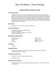 BNB Hazelnut Butter, Roasted, No Salt Nutrition BNB Hazelnut Butter, Roasted, No Salt Nutrition