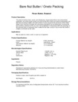 BNB Pecan Butter, Roasted, No Salt Nutrition