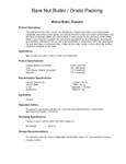 BNB Walnut Butter, Roasted, No Salt Nutrition