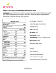 Bossen 64 fl. oz. Banana Concentrated Syrup Nutrition Information