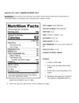 Bossen 8.38 lb. Coconut Jelly Topping Nutrition Information