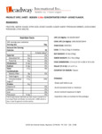 Bossen 64 fl. oz. Lychee Concentrated Syrup Nutrition Information