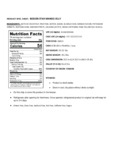 Bossen 8.38 lb. Mango Star-Shaped Jelly Topping   Nutrition Information