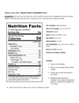 Bossen 8.38 lb. Strawberry Heart-Shaped Jelly Topping Nutrition Information