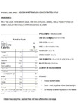 Bossen 64 fl. oz. Wintermelon Concentrated Syrup Nutrition Information