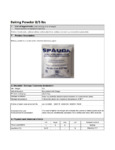 Baking Powder Spec Sheet