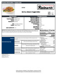 BURGER VEGGIE GRILLER 32-5 OZ RATNERS 78364575090