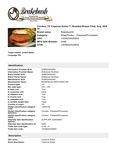 Spec Sheet/Nutrition