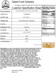 Clara's Kitchen Chicken Chile Burrito Nutrition