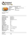 Spec Sheet/Nutrition Spec Sheet/Nutrition