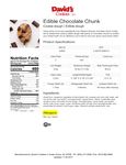 Spec Sheet/Nutrition