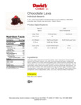 Annie's Chocolate Lava Cake Nutrition