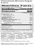 The Konery Cinnamon Brown Sugar Waffle Cones Nutrition
