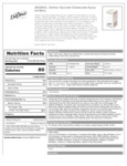 Nutrition Sheet