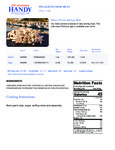 Handy 1 lb. Claw Crab Meat Nutrition Information