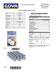 Goya 13.5 oz. Coconut Milk Nutrition Information Goya 13.5 oz. Coconut Milk Nutrition Information