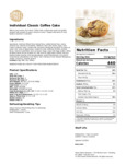 COFFEE CAKE IND 4OZ 6CT 8CASE SWEET STREET 1780